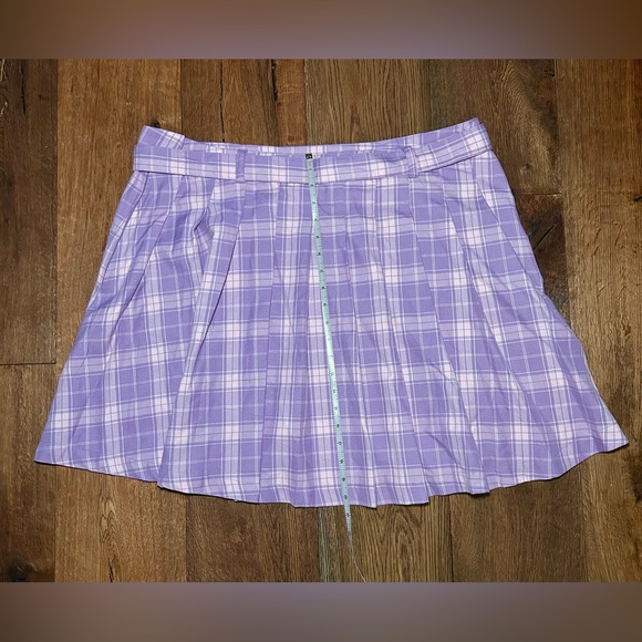 Hot Topic Lavender and Pink Plaid Skirt - Picture 4 of 4